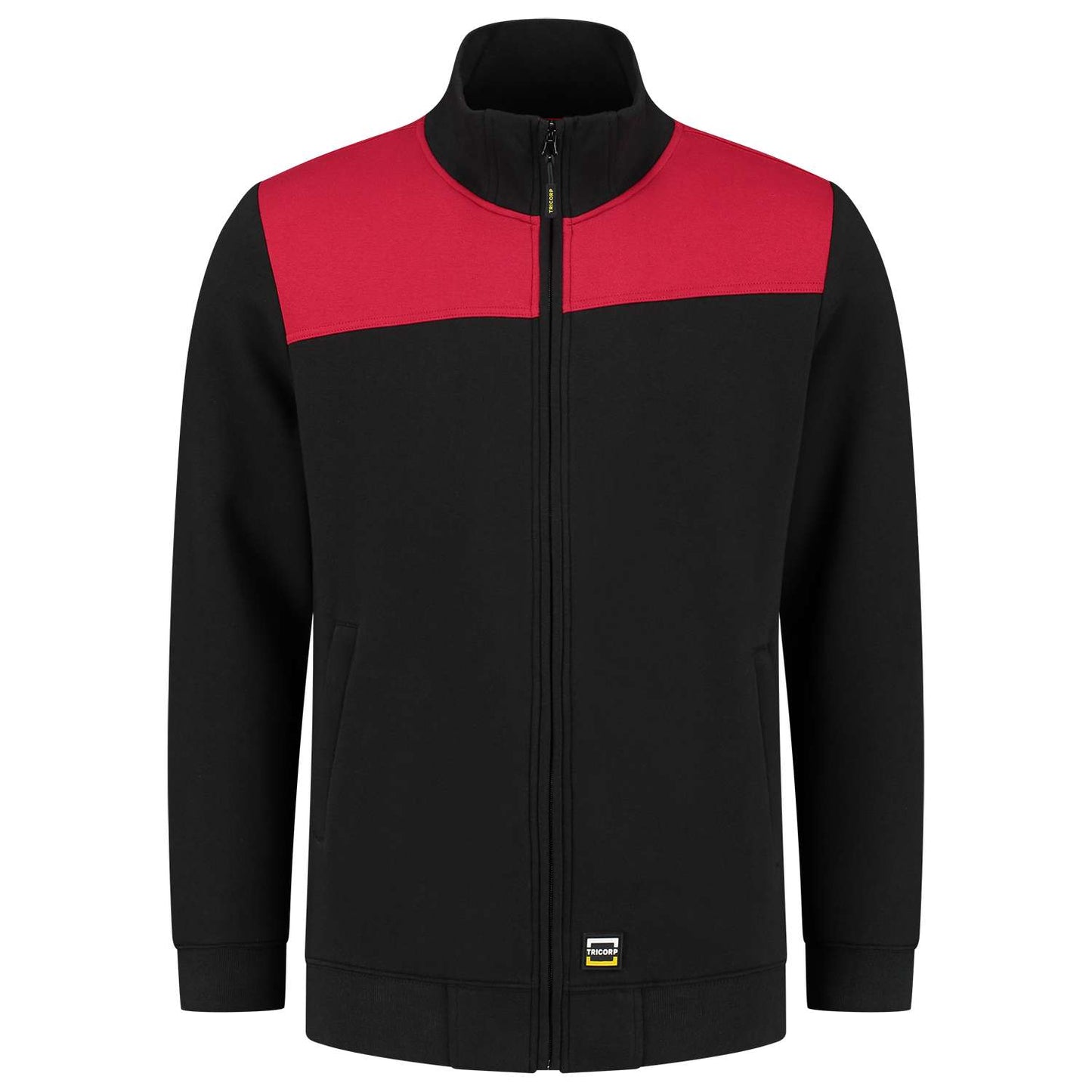 Tricorp Sweatvest Bicolor Naden 302014 Zwart-Rood