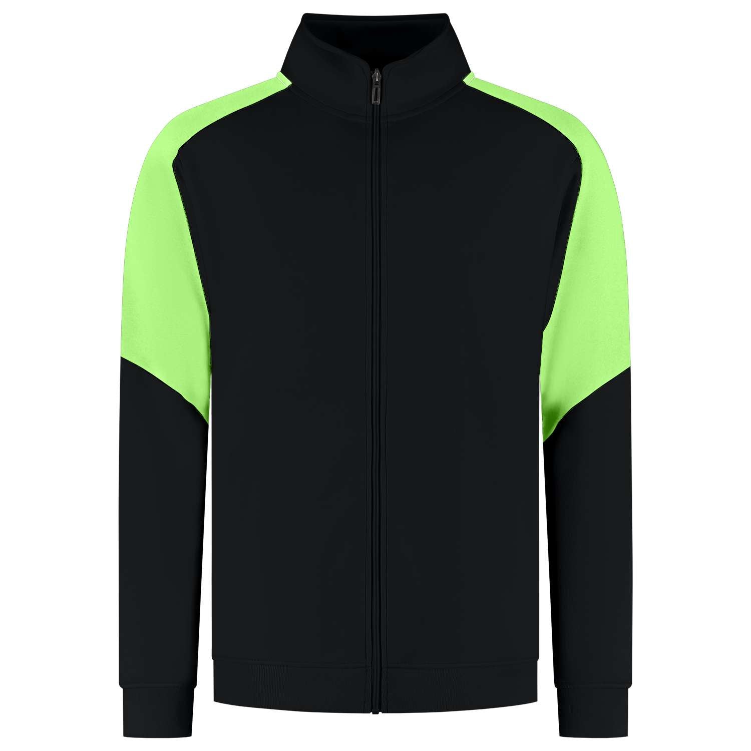 Tricorp Sweatvest Bicolor Redefined 306108 Zwart-Groen