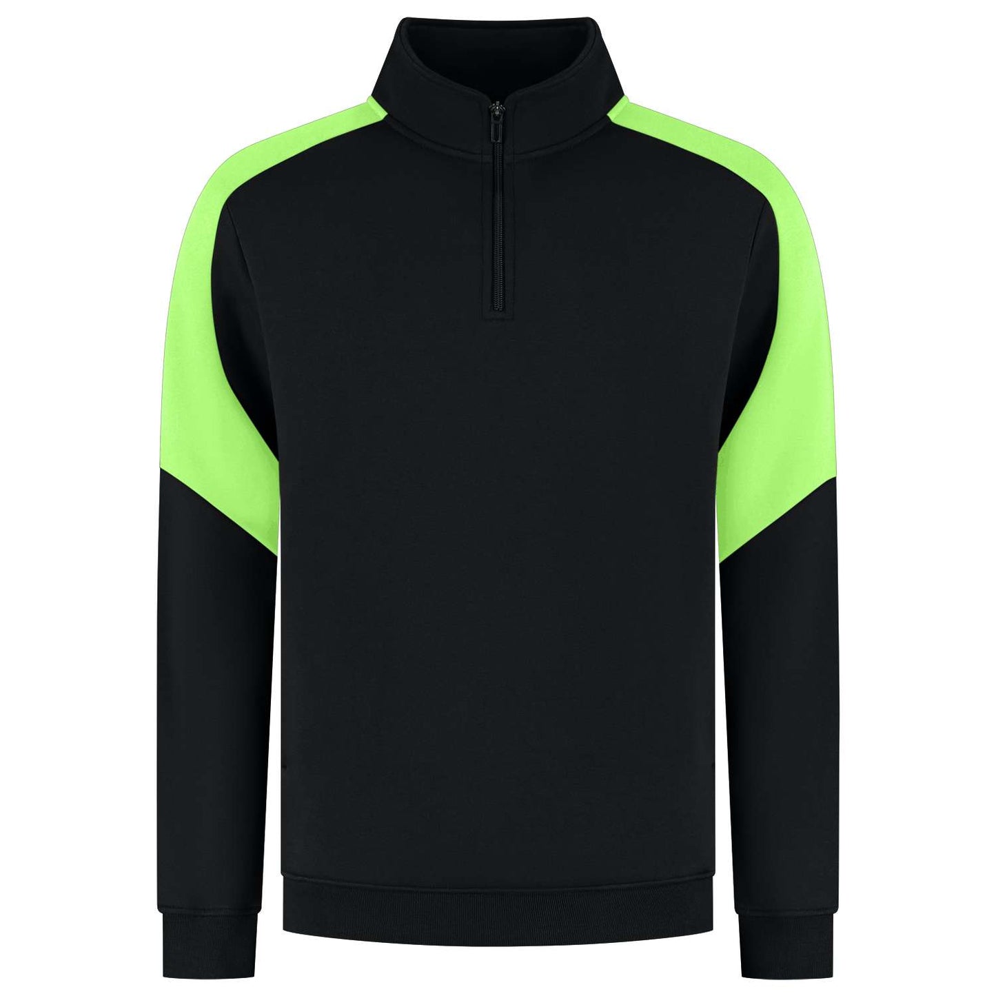 Tricorp Zip Sweater Bicolor Redefined 306111 Zwart-Groen
