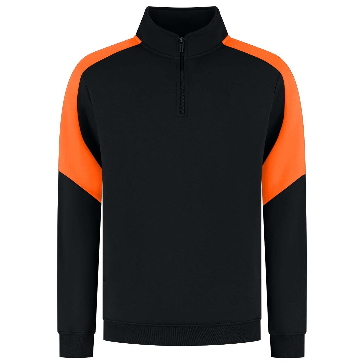 Tricorp Zip Sweater Bicolor Redefined 306111 Zwart-Oranje