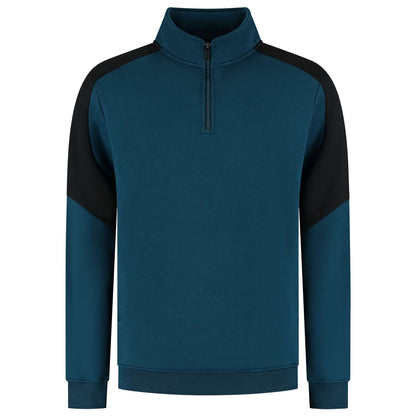 Tricorp Zip Sweater Bicolor Redefined 306111 Navy-Zwart