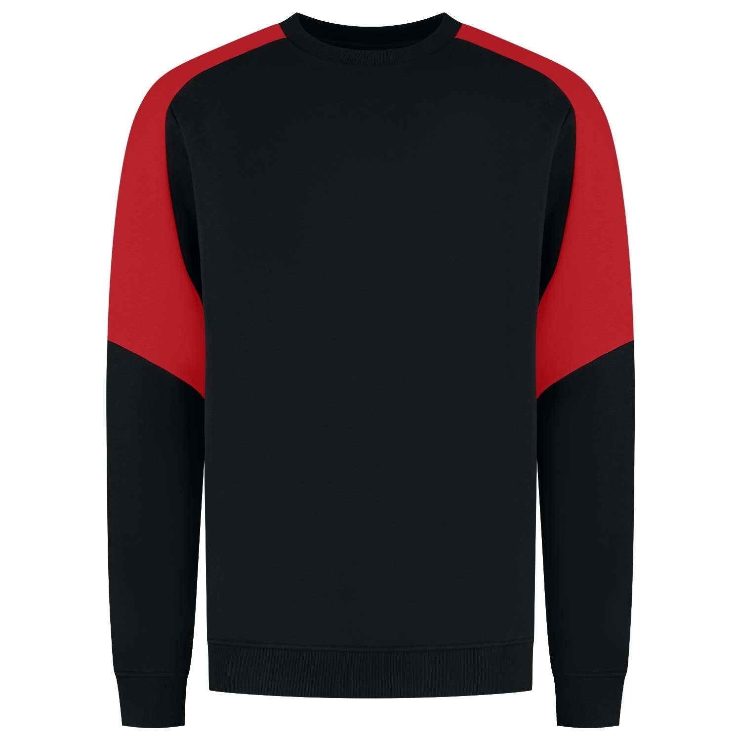 Tricorp Sweater Bicolor Redefined 306112 Zwart-Rood