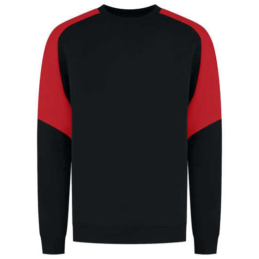 Tricorp Sweater Bicolor Redefined 306112 Zwart-Rood
