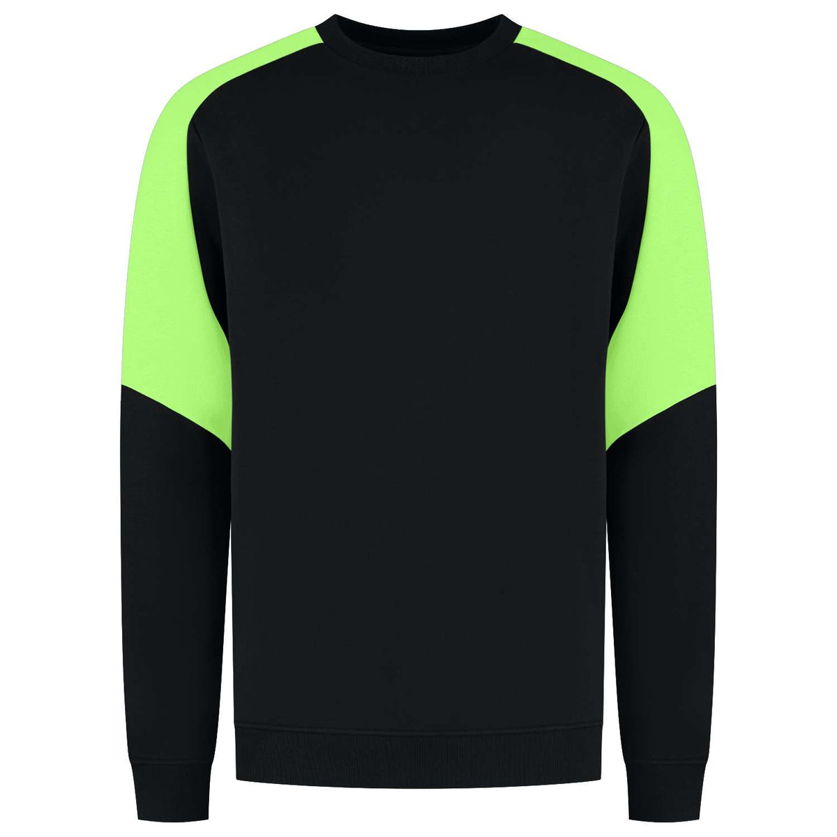 Tricorp Sweater Bicolor Redefined 306112 Zwart-Groen
