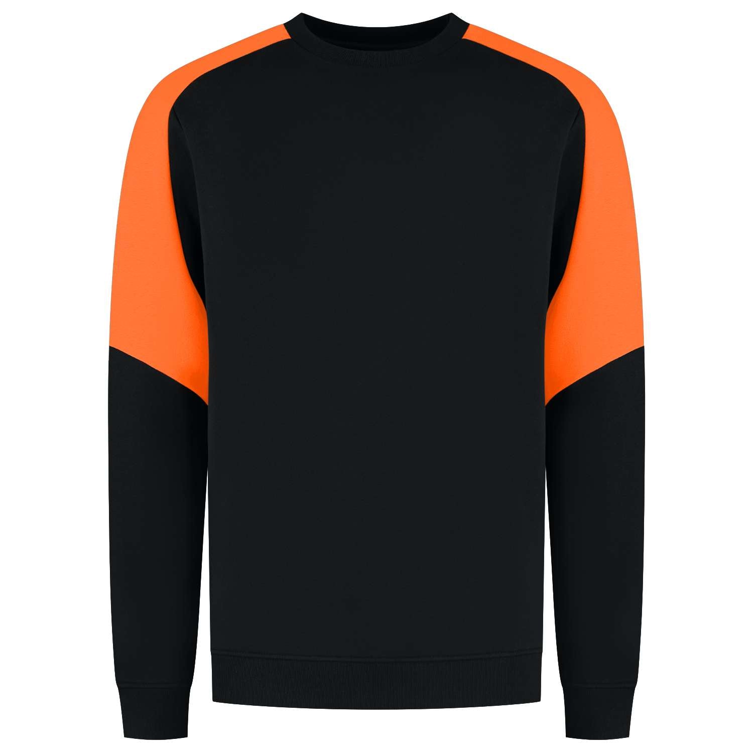 Tricorp Sweater Bicolor Redefined 306112 Zwart-Oranje