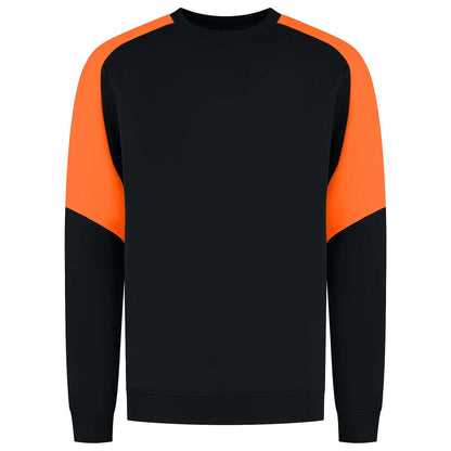 Tricorp Sweater Bicolor Redefined 306112 Zwart-Oranje
