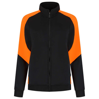 Tricorp Sweatvest Bicolor Redefined Dames 306122 Zwart-Oranje