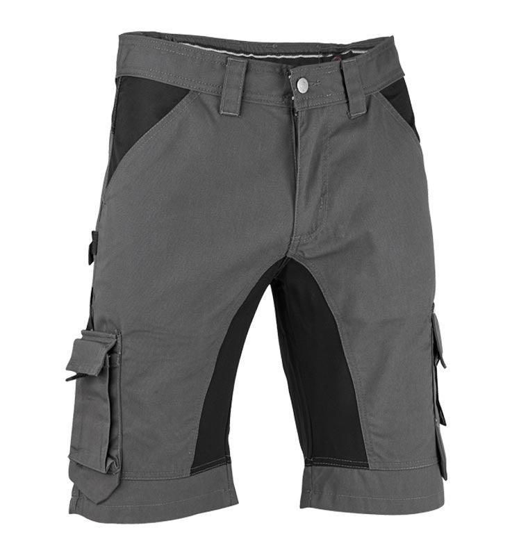 4-Work Korte werkbroek stretch Marbella grijs voorkant
