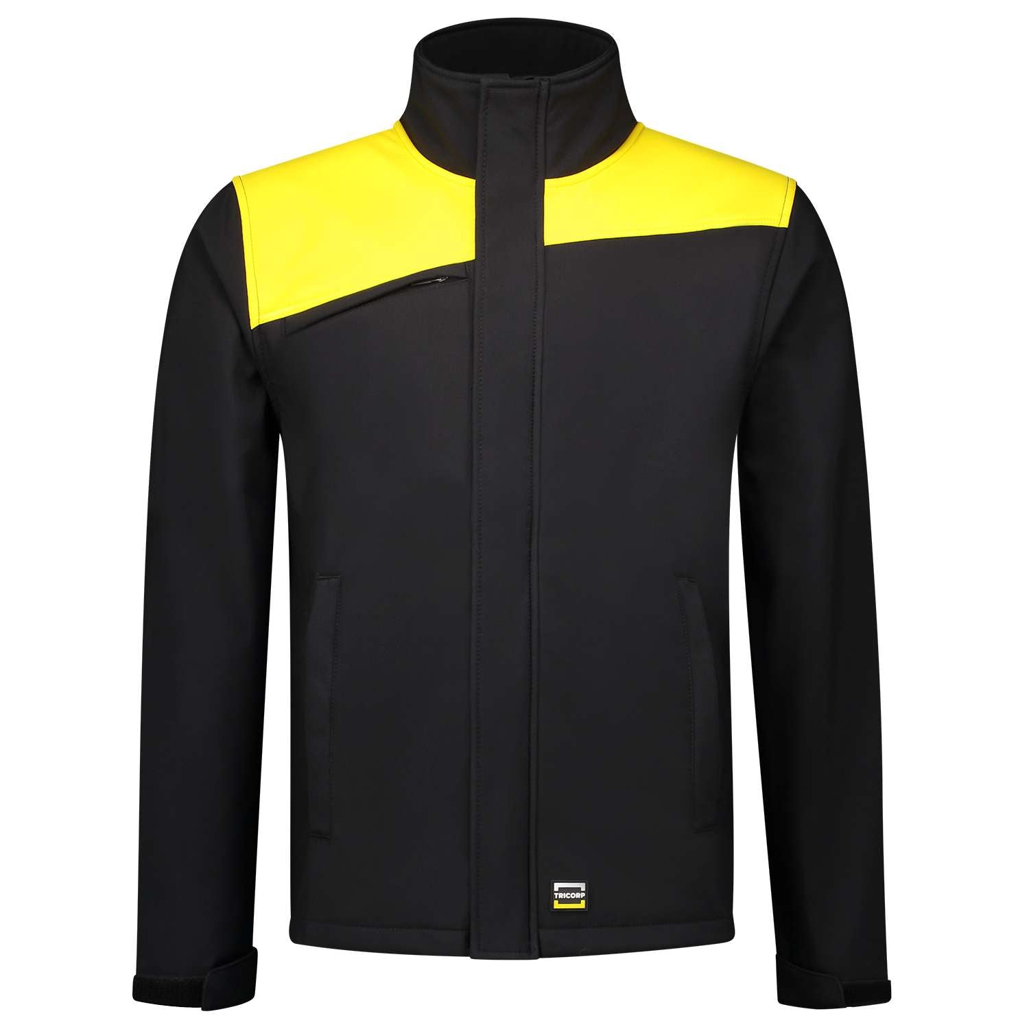 Tricorp Softshell Bicolor Naden 402021 Zwart-Geel