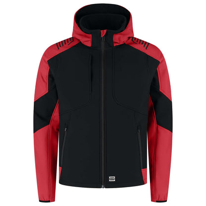 Tricorp Softshell Capuchon Bicolor Redefined 406118 Zwart-Rood