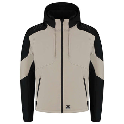 Tricorp Softshell Capuchon Bicolor Redefined 406118 Khaky-Zwart