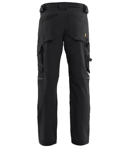 Blaklader Werkbroek 4-way stretch 1721-1164 zwart achterkant
