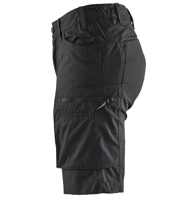 Dames stretch korte werkbroek Blaklader 7149 zijkant