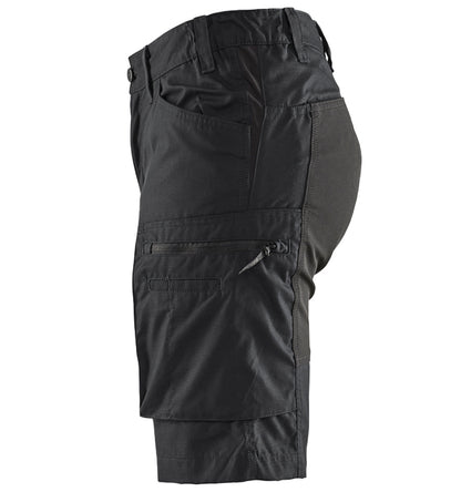 Dames stretch korte werkbroek Blaklader 7149 zijkant