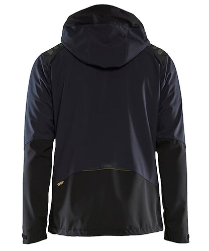 Blaklader Softshell Jas 4749 navy-zwart achterkant