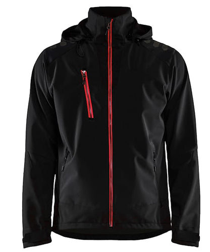 Blaklader Softshell Jas 4749 zwart-rood