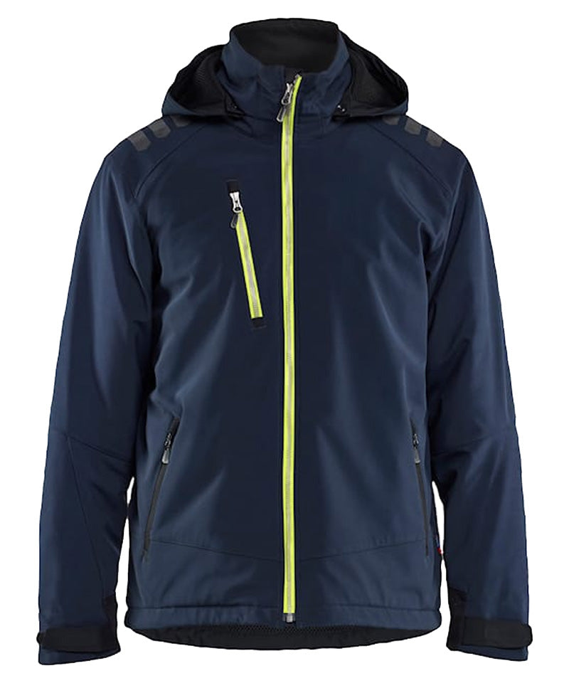Blaklader softshell Jas gevoerd 4750 navy-geel
