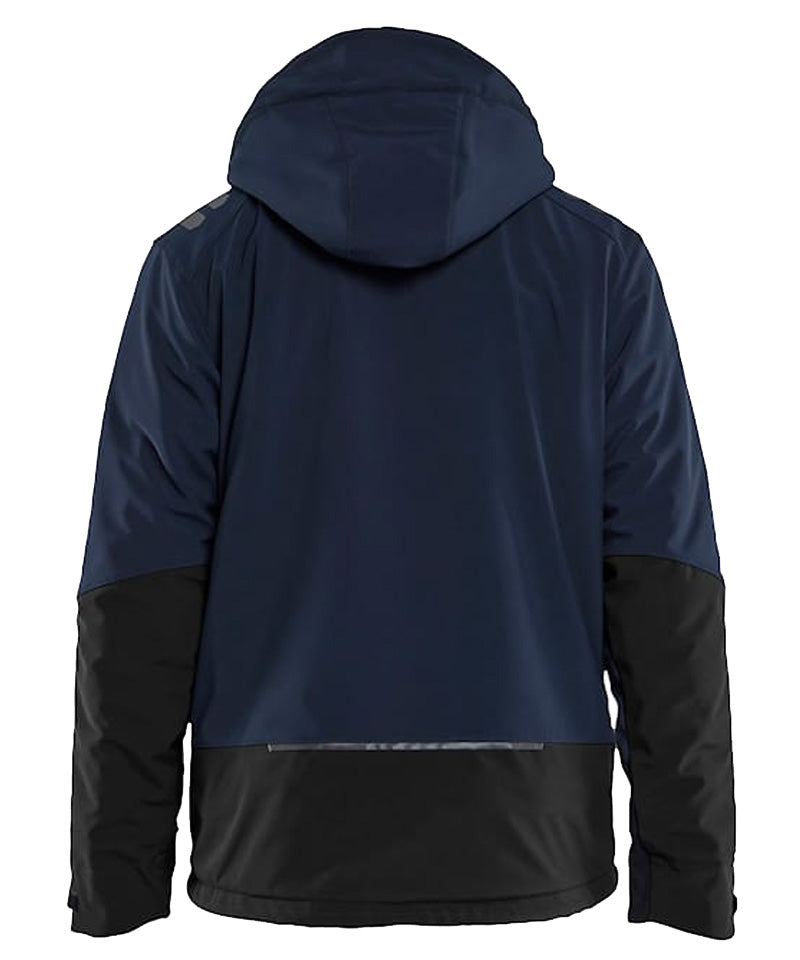 Blaklader softshell Jas gevoerd 4750 navy-zwart achterkant