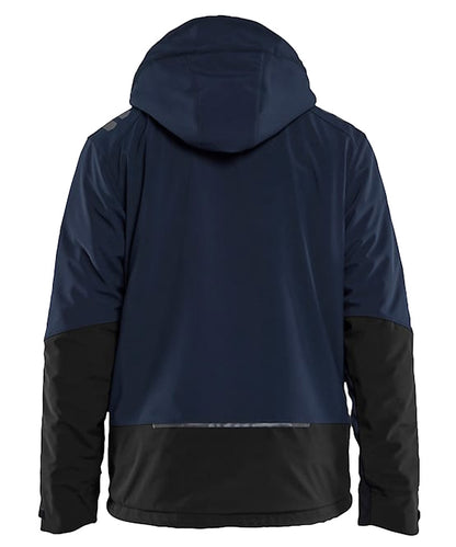 Blaklader softshell Jas gevoerd 4750 navy-zwart achterkant