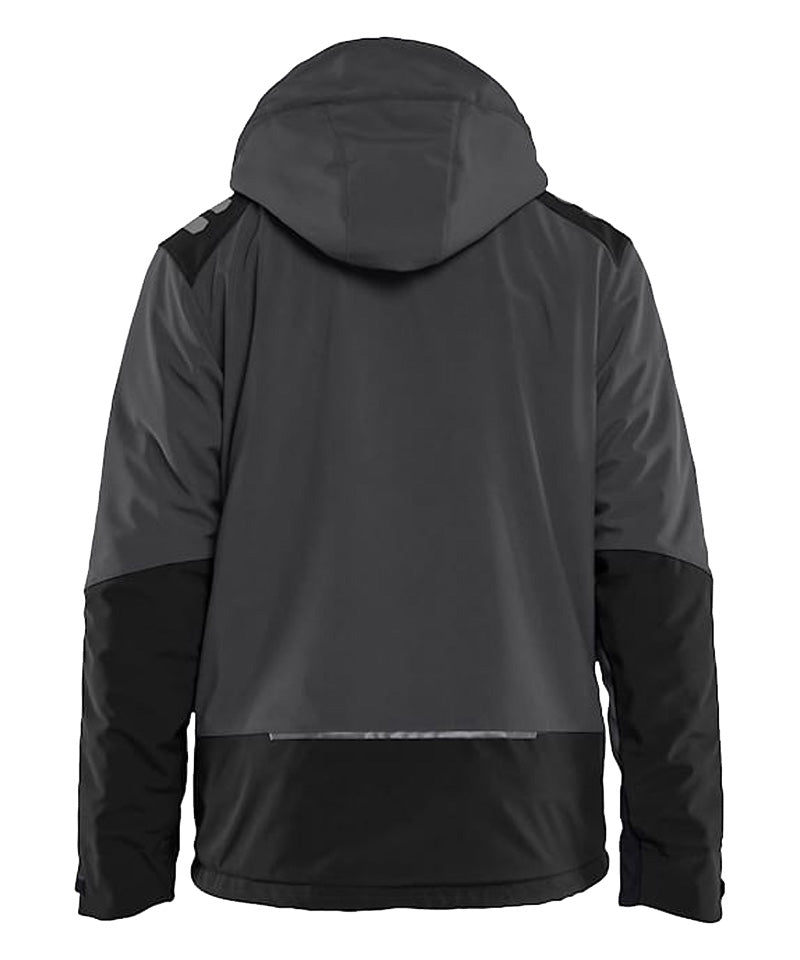 Blaklader softshell Jas gevoerd 4750 grijs-zwart achterkant