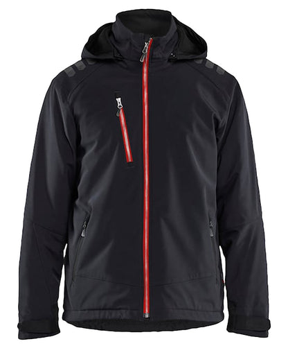 Blaklader softshell Jas gevoerd 4750 zwart-rood