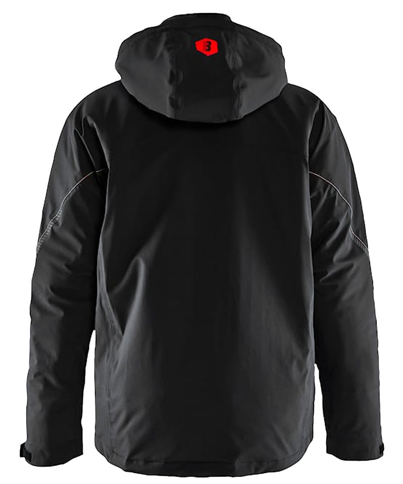 Blaklader winterjas 4-Way stretch 4484 zwart-rood achterkant