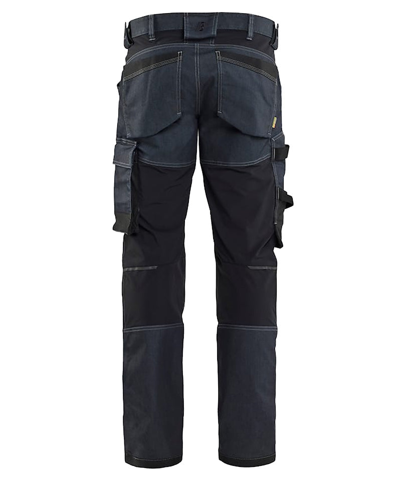 Blaklader Werkbroek denim stretch 1751-1141 navy achterkant