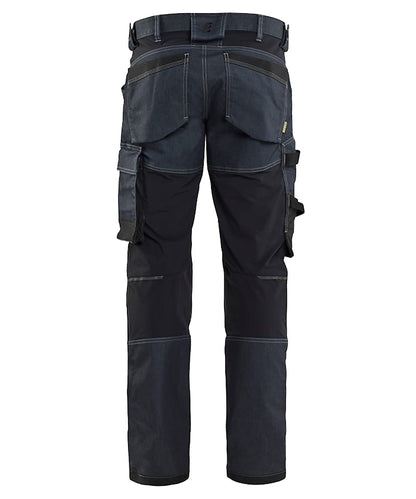 Blaklader Werkbroek denim stretch 1751-1141 navy achterkant