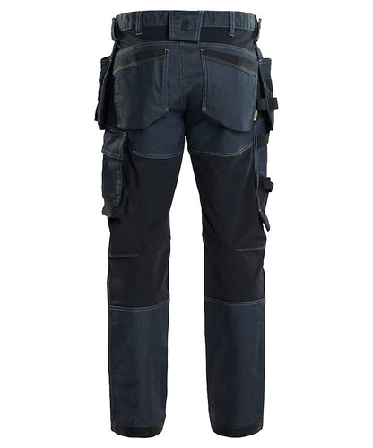 Blaklader Werkbroek denim stretch 1750-1141 navy achterkant