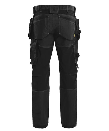 Blaklader Werkbroek denim stretch 1750-1141 zwart achterkant