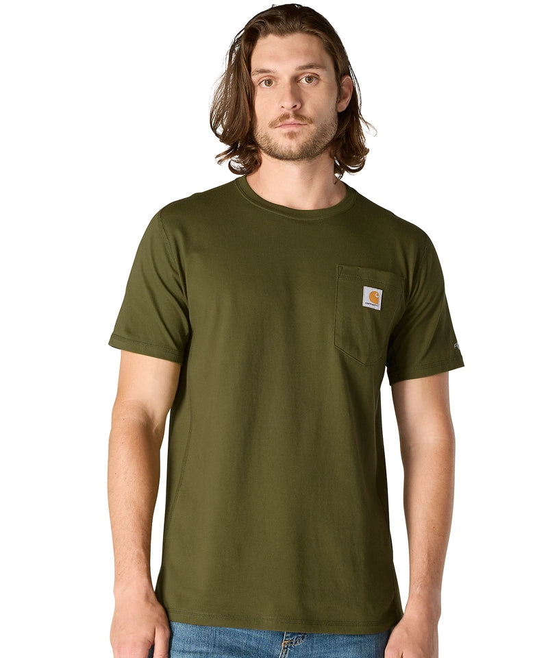 Carhartt shirt groen aan voorkant
