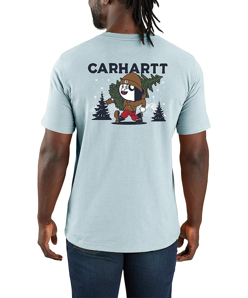 Carhartt t-shirt relaxed fit lichtblauw 107269