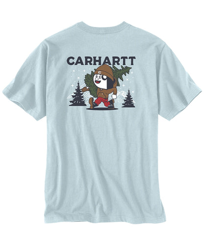 Carhartt t-shirt relaxed fit lichtblauw 107269