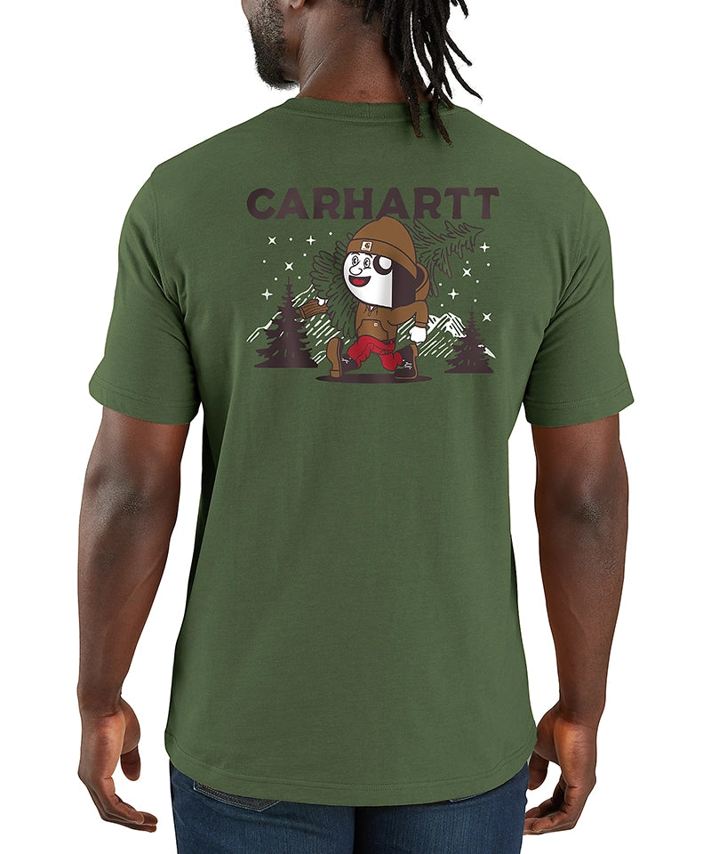 Carhartt t-shirt relaxed fit groen 107269
