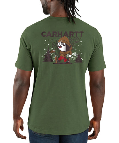 Carhartt t-shirt relaxed fit groen 107269