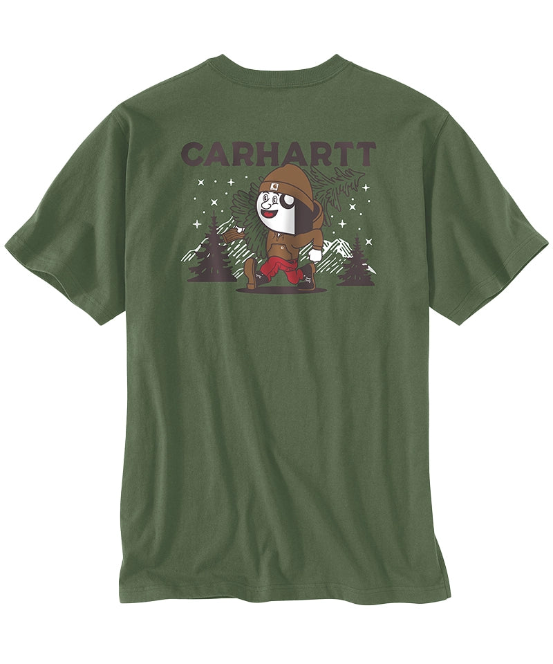Carhartt t-shirt relaxed fit groen 107269