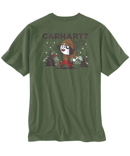Carhartt t-shirt relaxed fit groen 107269