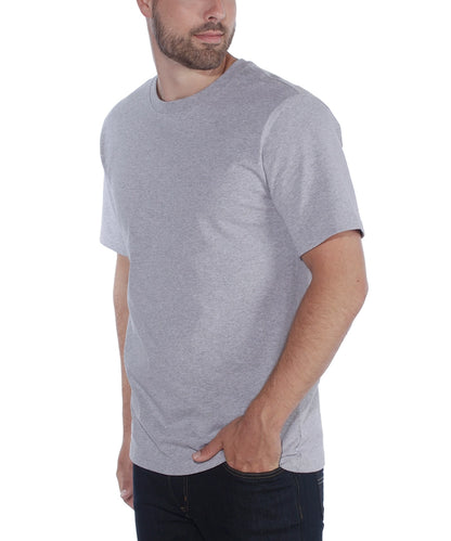 Carhartt t-shirt Basic grijs aan voorkant
