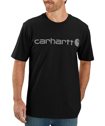 Carhartt Dearborn Relaxed Logo T-Shirt voorkant aan