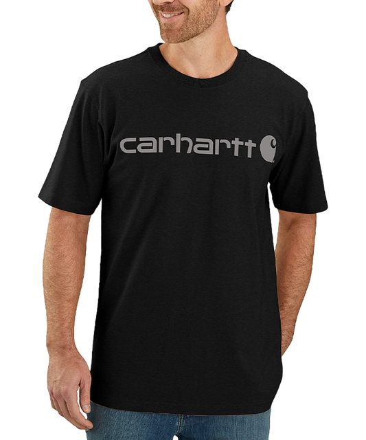 Carhartt Dearborn Relaxed Logo T-Shirt voorkant aan
