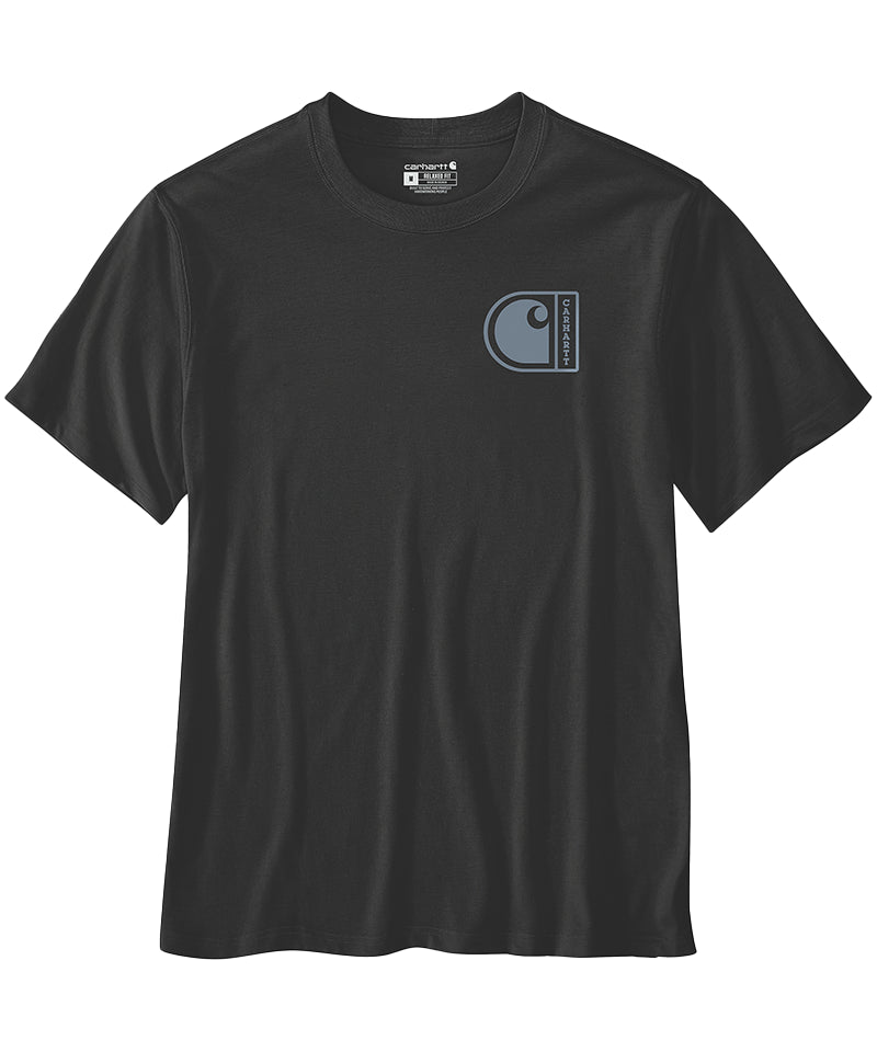 Carhartt t-shirt relaxed fit TK7048 zwart voorkant