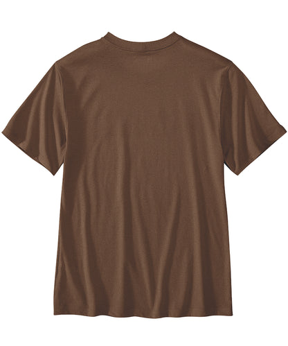 Carhartt t-shirt relaxed fit TK7049 bruin achterkant