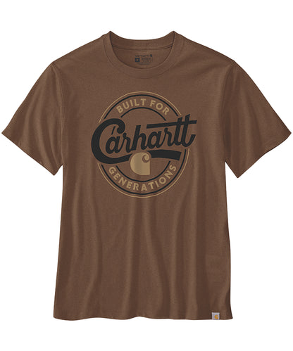 Carhartt t-shirt relaxed fit TK7049 bruin voorkant