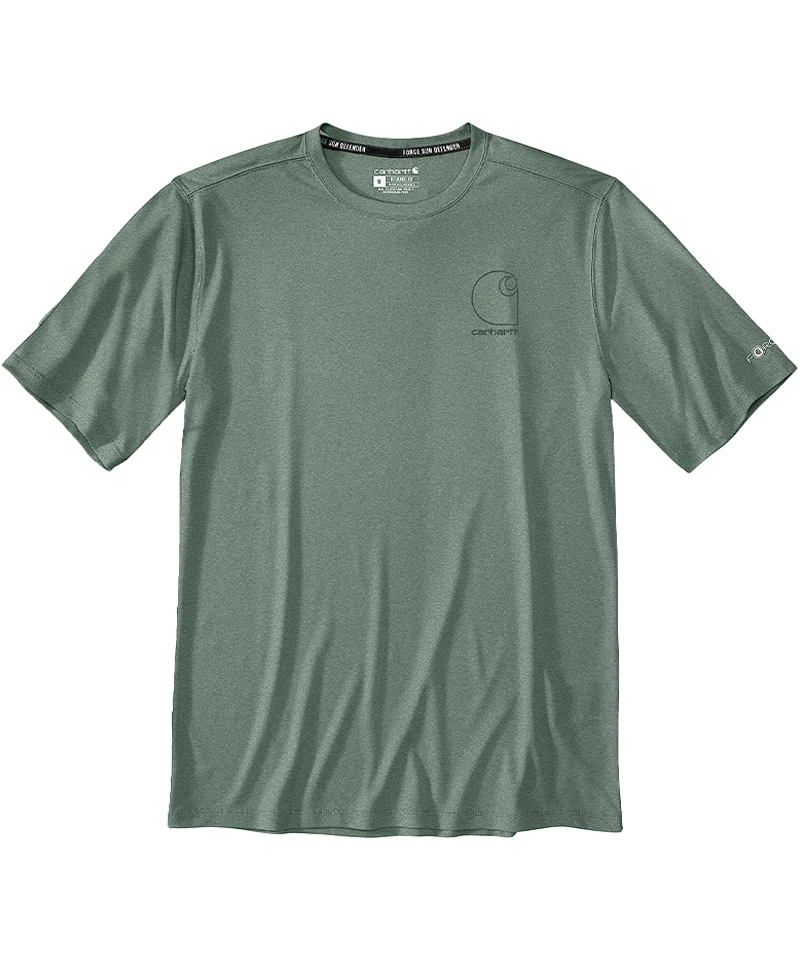 Carhartt Force Sun Defender™ Relaxed Logo T-Shirt voorkant liggend