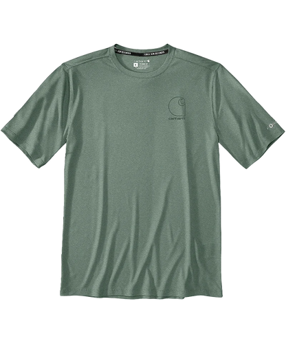 Carhartt Force Sun Defender™ Relaxed Logo T-Shirt voorkant liggend