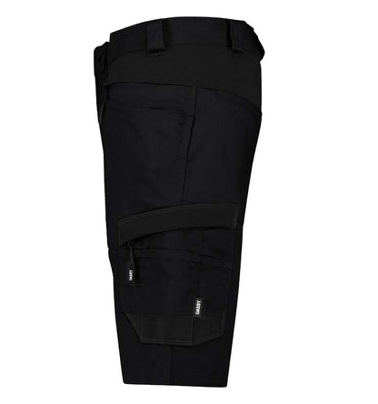 Korte werkbroek Dassy Axis stretch zwart zijkant