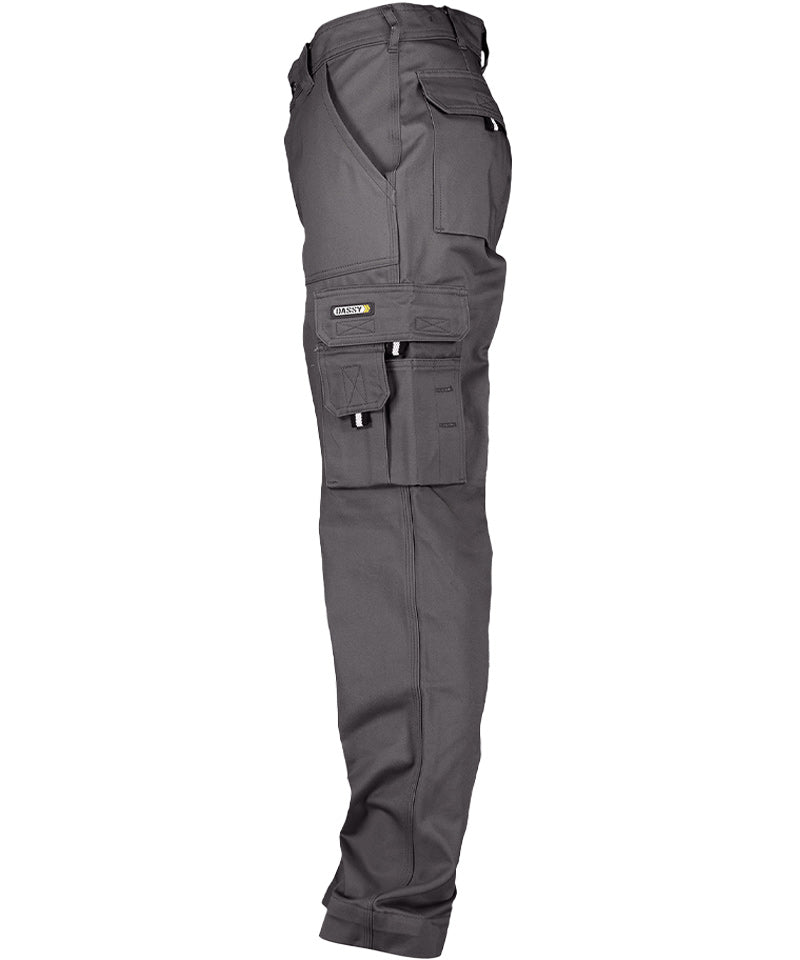 Werkbroek Dassy Liverpool grijs zijkant