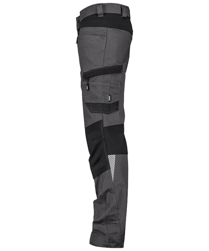Werkbroek Dassy stretch Helix next grijs zijkant