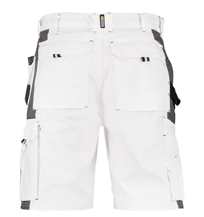 Korte schildersbroek Dassy Monza wit achterkant