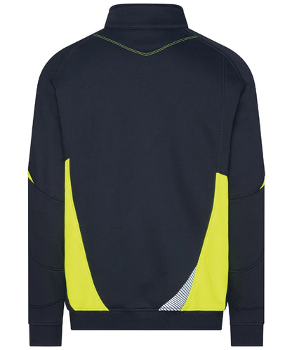 Dassy sweater Aratu navy geel achterkant